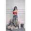 Quần Jean Baggy Nữ Rách Nhiều Túi Sau Thêu Chữ Nhiều Màu 860 - 861 - 862 Women Pants Khuy Denim