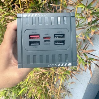 [Có 3C] Pin Dự Phòng REMAX RPP-161 50000mAh max 27W, TypeC in/out, USB 22.5W, 5 cổng sạc, Thiết kế kiểu Container