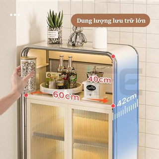 GSlife Kệ Nhà Bếp Có Bánh Xe-Kệ Lò Vi Sóng Đa Năng 60/80cm, Kệ Để Đồ Có Từ