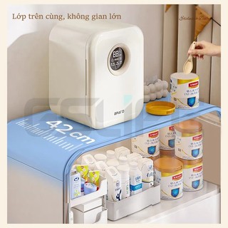 GSlife Kệ Nhà Bếp Có Bánh Xe-Kệ Lò Vi Sóng Đa Năng 60/80cm, Kệ Để Đồ Có Từ