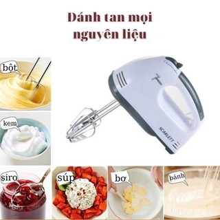 Máy Đánh Trứng Cầm Tay 7 Tốc Độ - Máy Khuấy Đánh Trứng Mini Đa Năng - Động Cơ Lõi Đồng Mạnh Mẽ