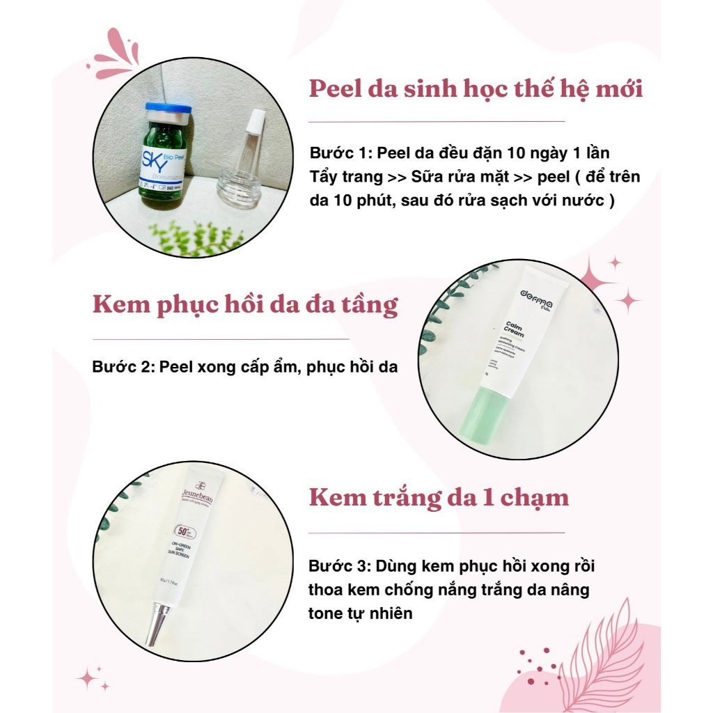 Combo Bộ 3 Sản Phẩm Peel Hỗ Trợ Tái Tạo Phục Hồi Da - Hỗ Trợ Tái Tạo Phục Hồi Da