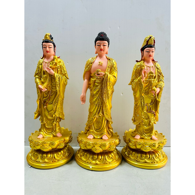 Bộ Tam Thế Phật, Tam Thánh đứng 38cm, 48cm chất liệu poly cao cấp 🌼🌼