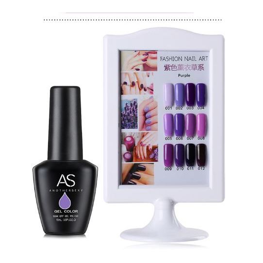 AS tím purple series, sơn gel ZX chai 15ml