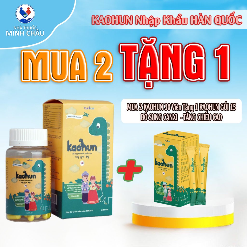 Ảnh Viên Uống KAOHUN bổ sung canxi hỗ trợ tăng chiều cao cho bé nhập khẩu Hàn Quốc 1