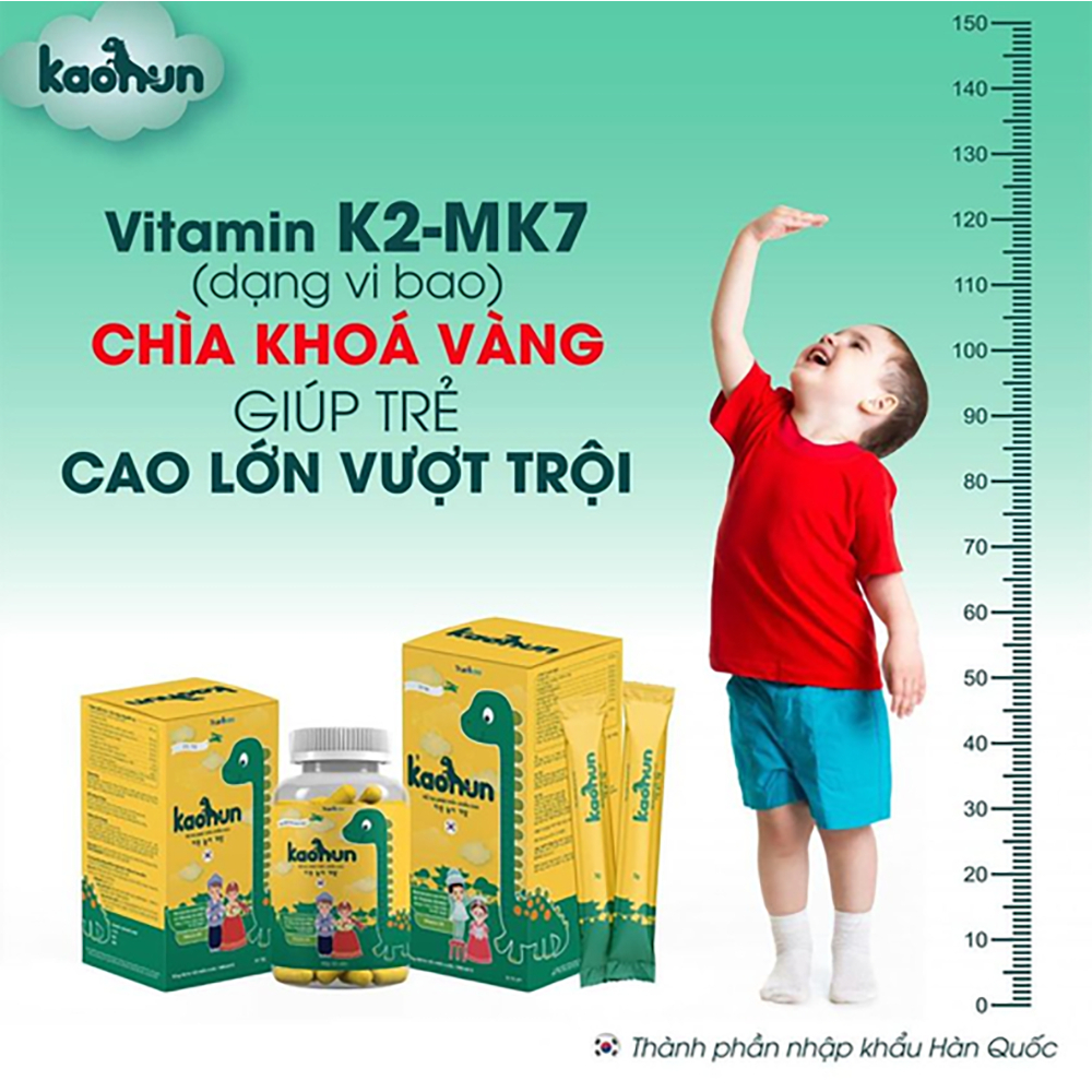 Ảnh Viên Uống KAOHUN bổ sung canxi hỗ trợ tăng chiều cao cho bé nhập khẩu Hàn Quốc 4