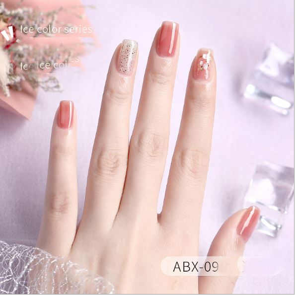 Sơn gel AS THẠCH MỚI mã ABX, sơn cát ASH, AMJ 9 chai đỏ nhọn, mã HS 12 chai 15ml