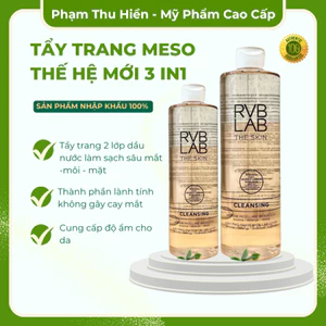 Tẩy trang Meso thế hệ mới 3 in1 làm sạch sâu cả Mắt - Môi - Mặt