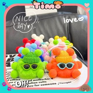 Móc Khoá Bông Cục Lông Xù Cute Vô Tri Độc Lạ Cặp Đôi Xinh Timo PK63