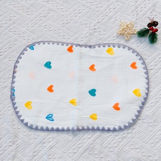 Gối xô sơ sinh cotton ovan mềm mại, thoáng khí thấm hút mồ hôi, mềm mại giúp bé ngủ ngon