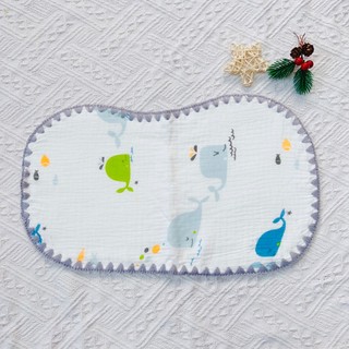 Gối xô sơ sinh cotton ovan mềm mại, thoáng khí thấm hút mồ hôi, mềm mại giúp bé ngủ ngon