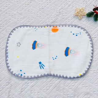 Gối xô sơ sinh cotton ovan mềm mại, thoáng khí thấm hút mồ hôi, mềm mại giúp bé ngủ ngon