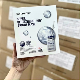 Mặt Nạ Sur.Medic Tinh Chất Làm Sáng Da Super Glutathione 100 Bright Mask (30g/miếng)