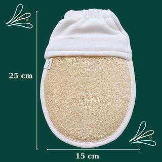 (Mộc Xơ) Bao Tay Tắm Xơ Mướp Tự Nhiên - Găng tay kì ghét - Găng tay tẩy tế bào chết