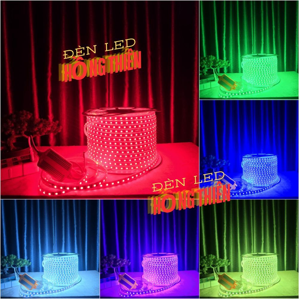 Combo Dây Led Rgb Chíp 5050 Đổi 7 Màu Remote Nguồn Chỉnh 4 Kim | Shopee ...
