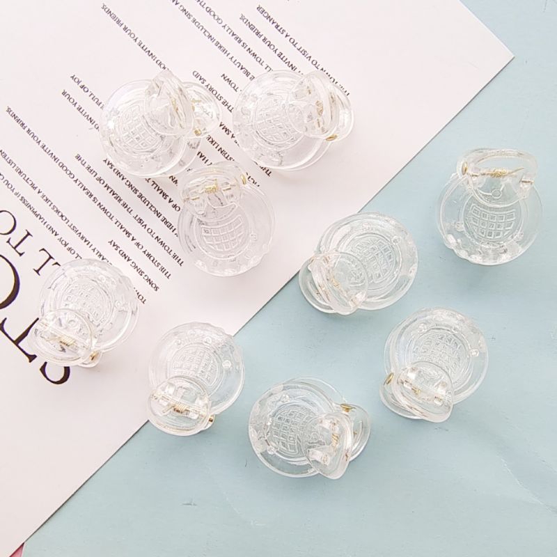 PHÔI KẸP TÓC MINI TRONG SUỐT LÀM HANDMADE
