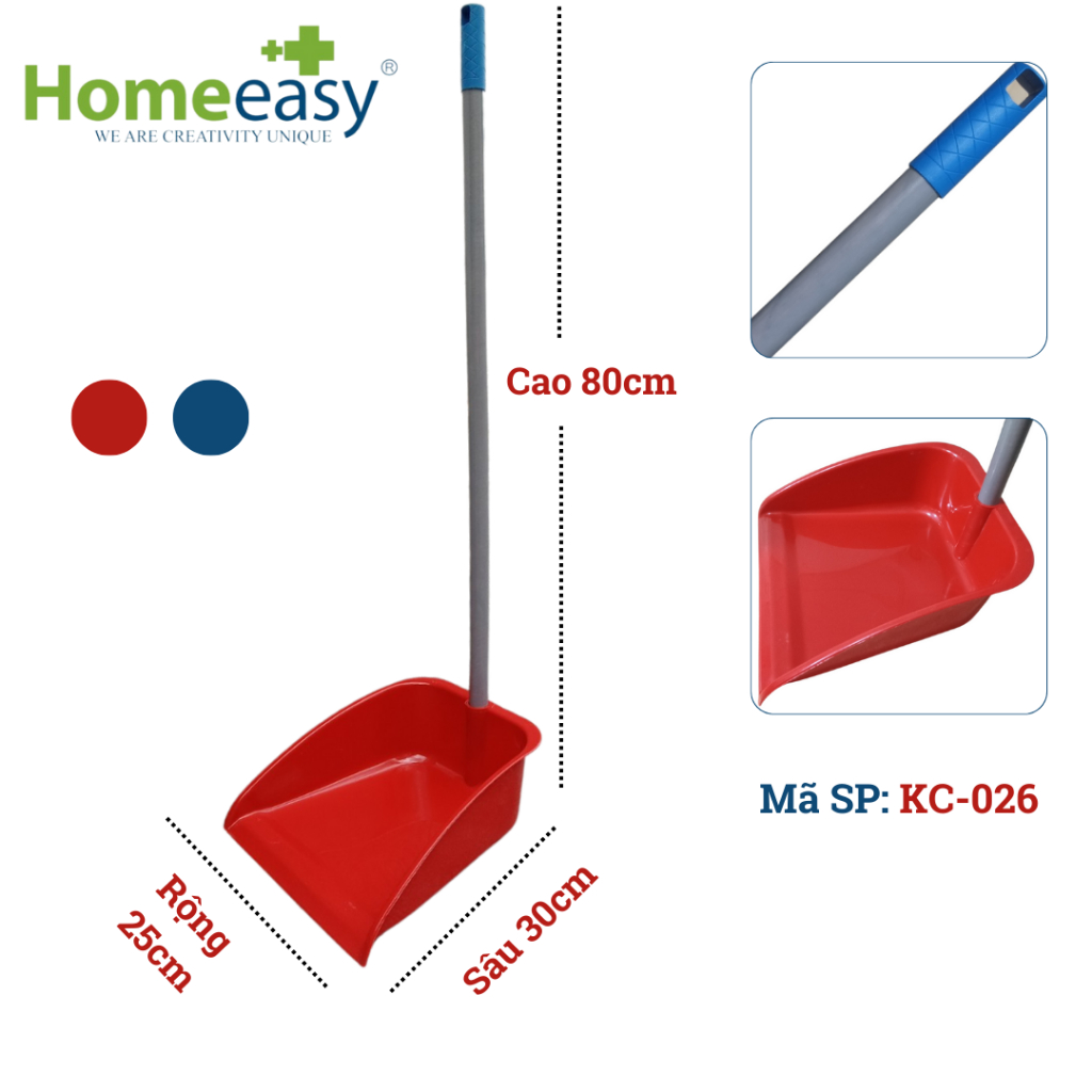 Ky Hốt Rác Nhựa Cán Dài 80cm Cao Cấp Homeeasy KC-026 - Hàng Chính Hãng ...