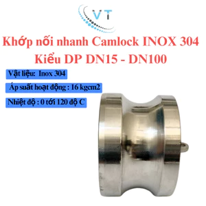 Khớp nối nhanh Camlock INOX 304 Kiểu DP DN40- DN100