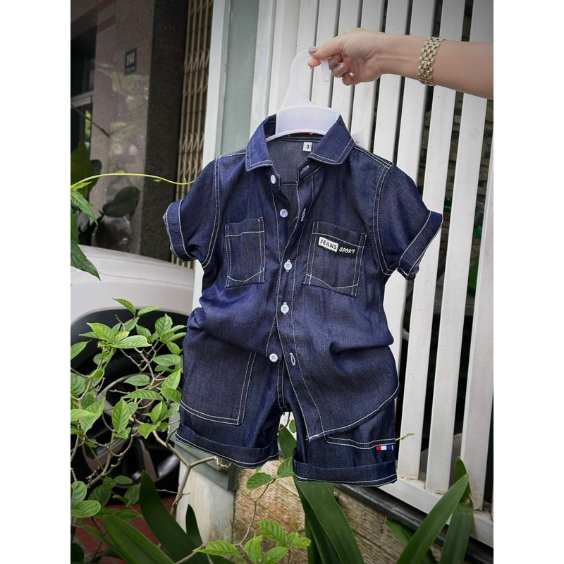 set công tử demin cao cấp cho bé trai TONIBRAND