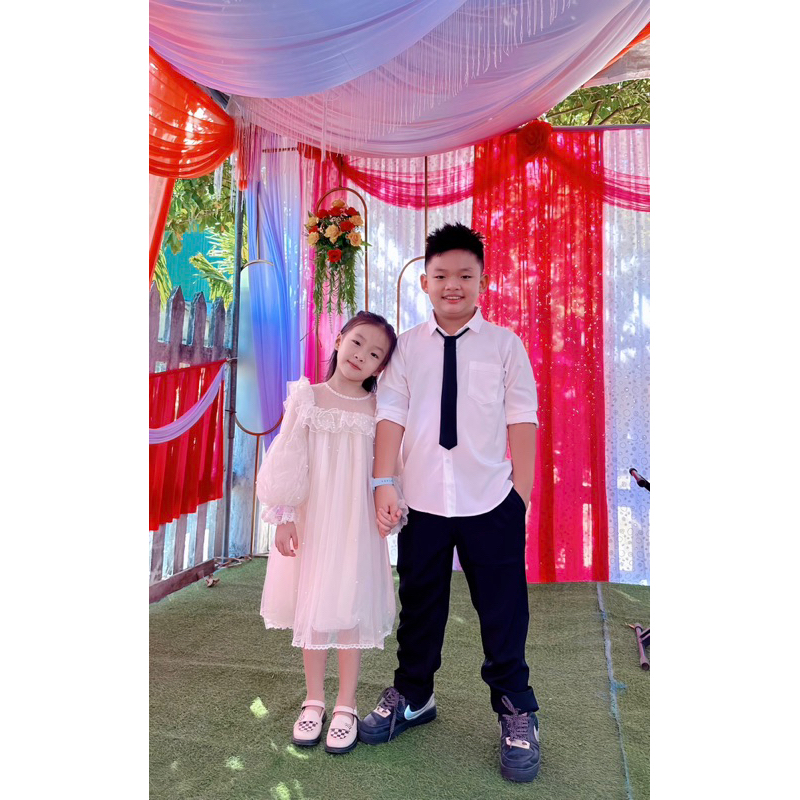 set sơmi công tử phối caravat TONI BRAND