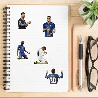 Set combo 50 miếng dán sticker Cầu thủ bóng đá siêu sao chống thấm nước dán nón mũ bảo hiểm laptop vali sổ sách xe máy