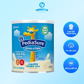 Sữa bột Pediasure Vanilla Grow&Gain 400g Mỹ cho trẻ từ 2Y