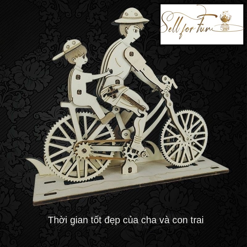 Đồ Chơi Lắp Ráp Mô Hình Gỗ 3D Cha Và Con Trai