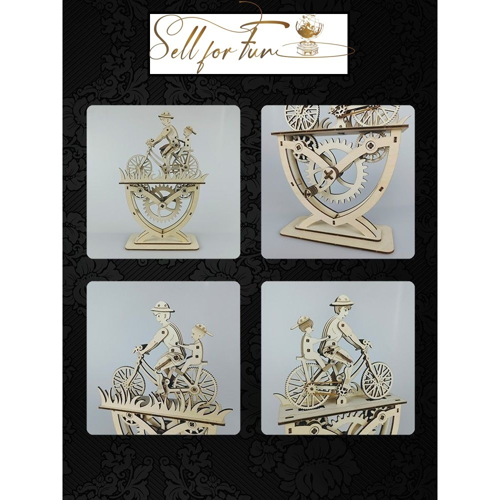 Đồ Chơi Lắp Ráp Mô Hình Gỗ 3D Cha Và Con Gái