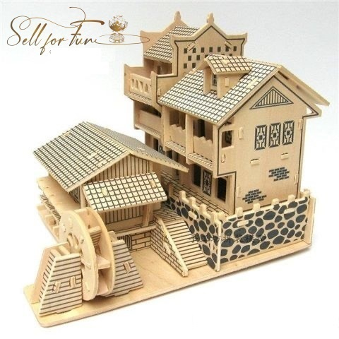 Đồ Chơi Lắp Ráp Mô Hình Gỗ 3D Phượng Hoàng Cổ Trấn