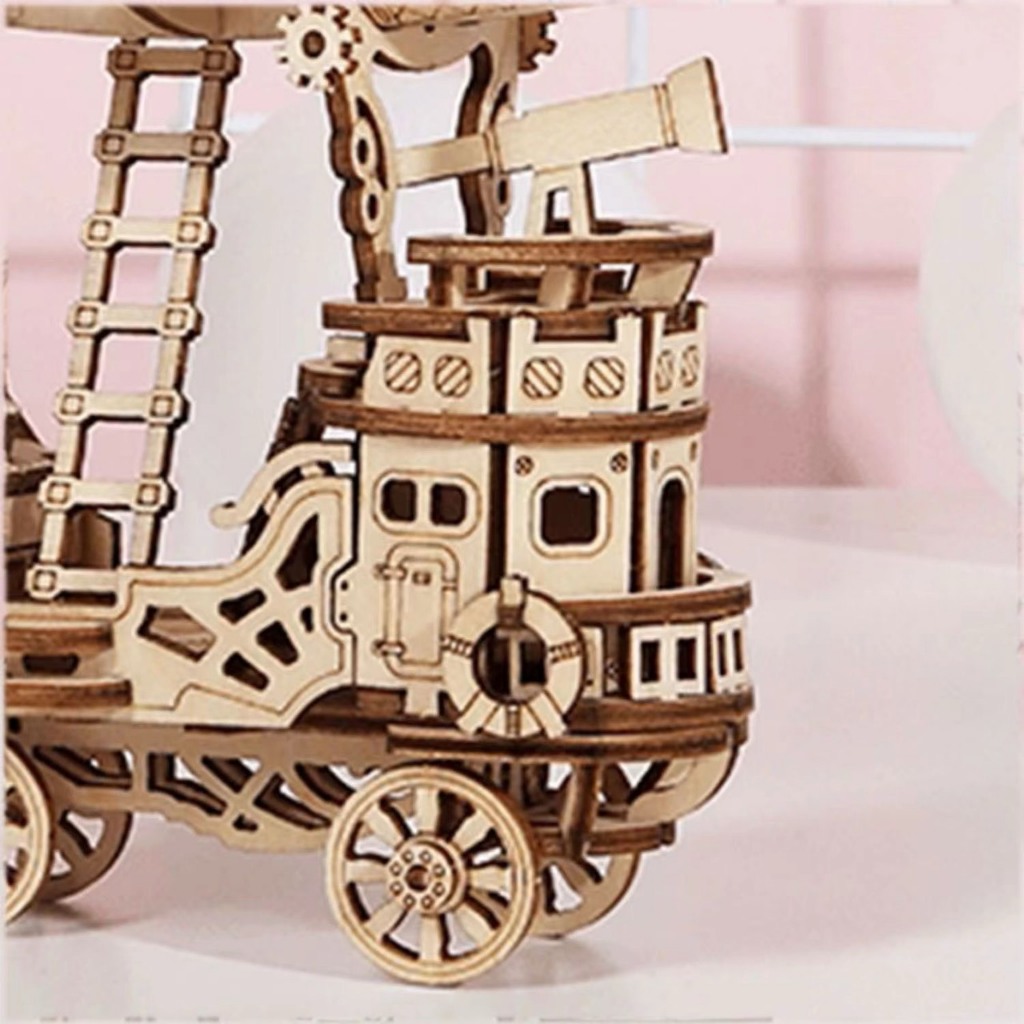 Đồ Chơi Lắp Ráp Mô Hình Gỗ 3D Khinh Khí Cầu Airship TG407 LG855