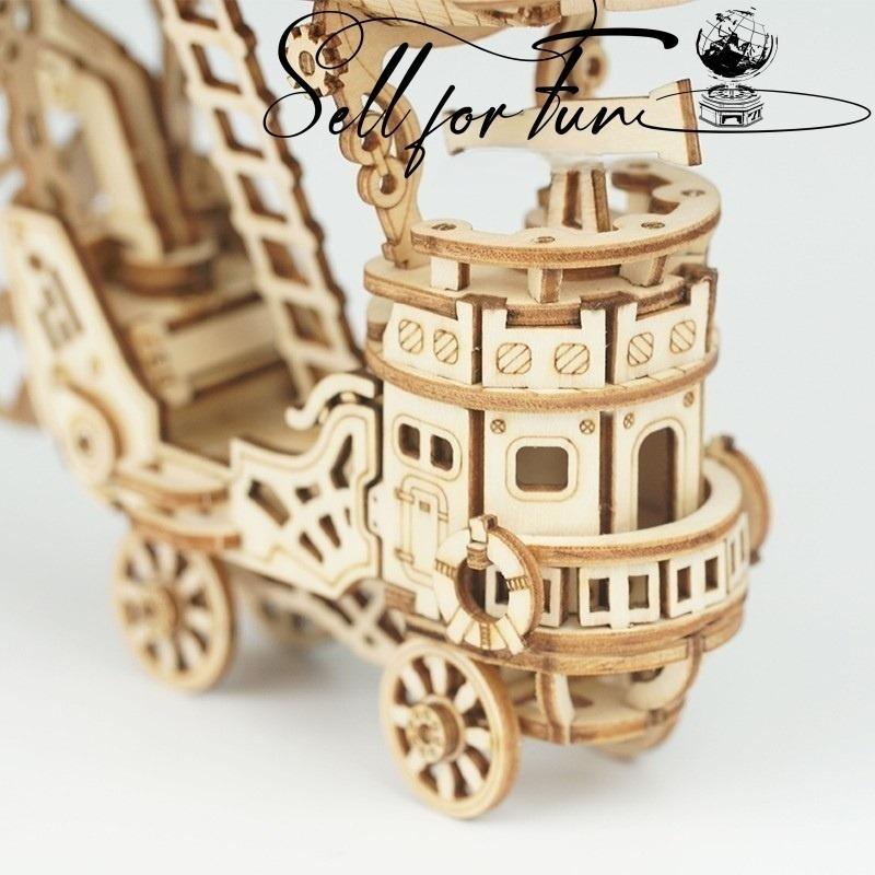 Đồ Chơi Lắp Ráp Mô Hình Gỗ 3D Khinh Khí Cầu Airship TG407 LG855