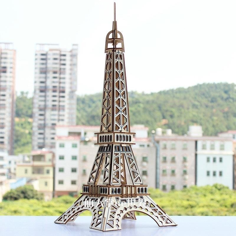 Đồ Chơi Lắp Ráp Mô Hình Gỗ 3D Tháp Eiffel Paris