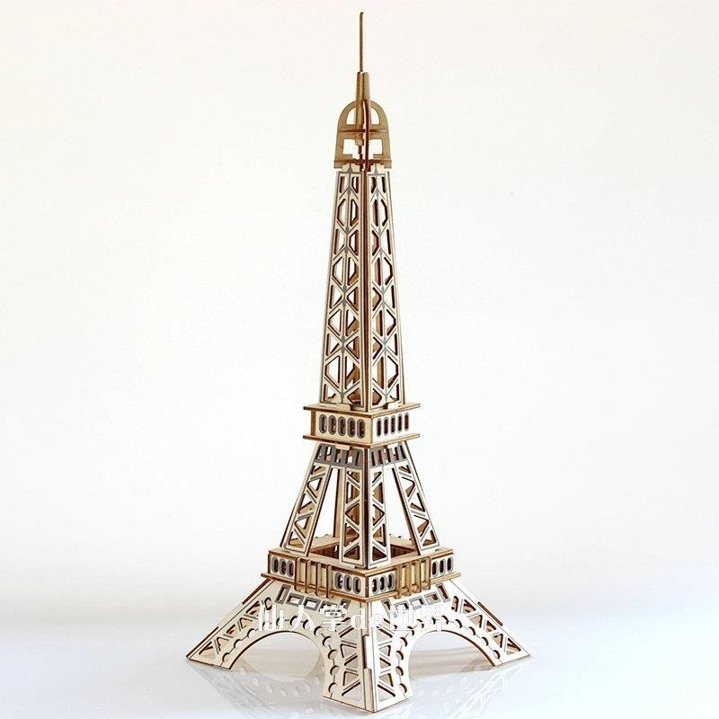 Đồ Chơi Lắp Ráp Mô Hình Gỗ 3D Tháp Eiffel Paris