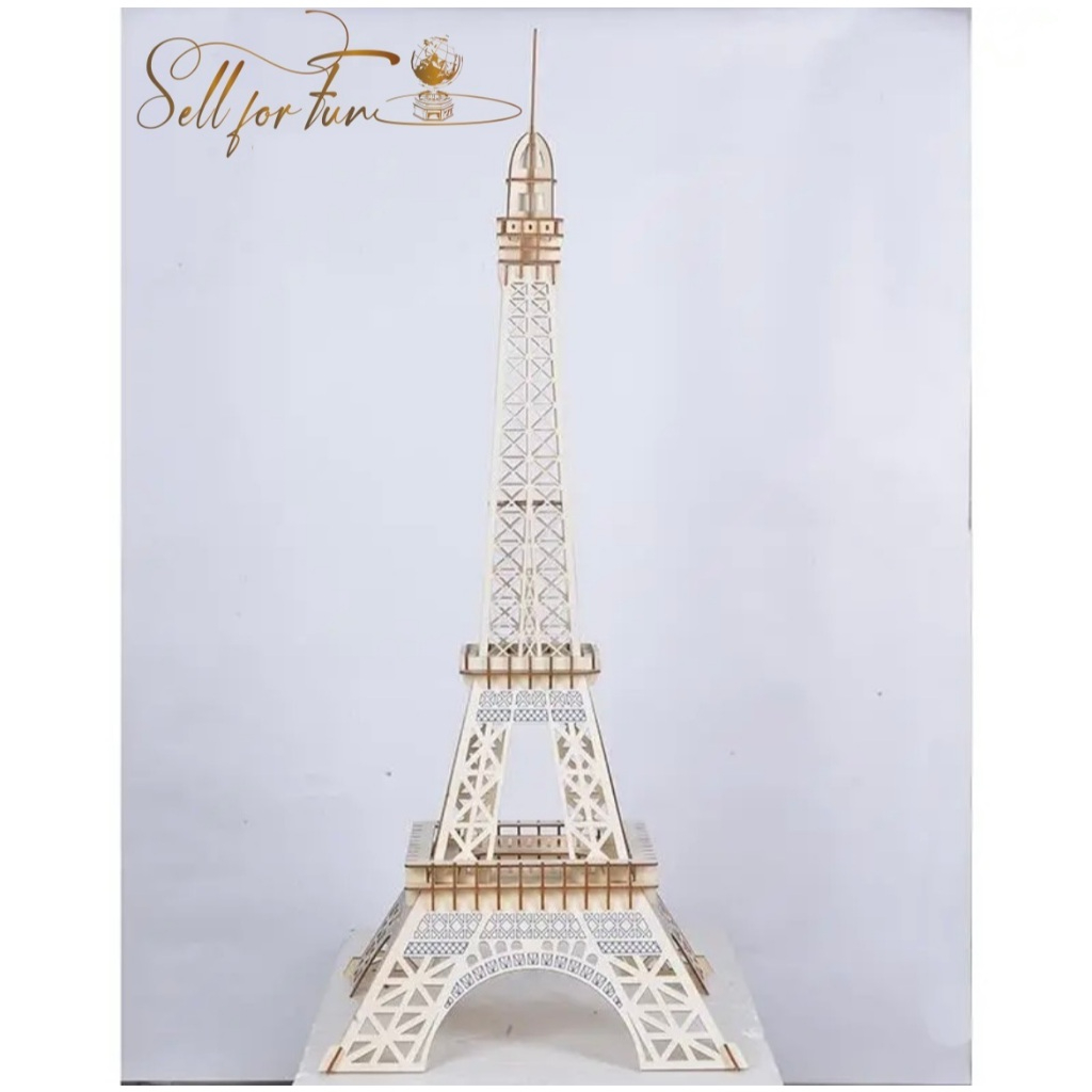 Đồ Chơi Lắp Ráp Mô Hình Gỗ 3D Tháp Eiffel Paris