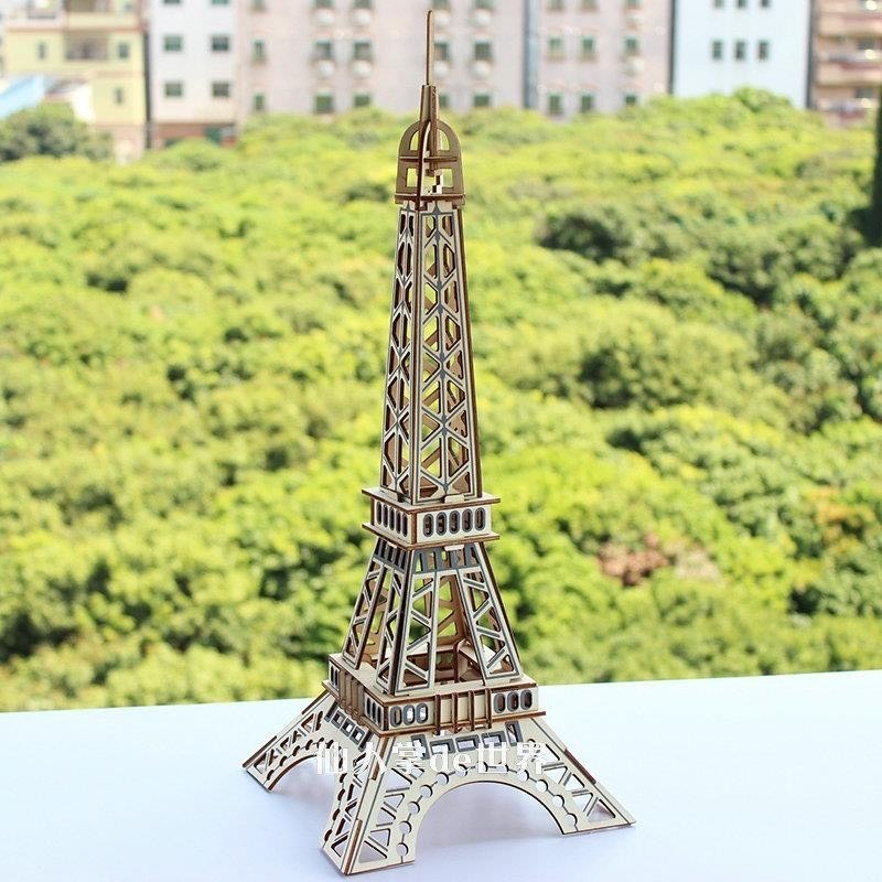 Đồ Chơi Lắp Ráp Mô Hình Gỗ 3D Tháp Eiffel Paris