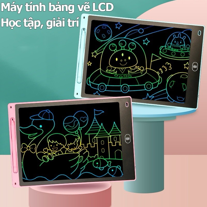 Bảng viết thông minh LCD tự xóa 16inch, 12inch, 10inch, 8,5 inch cho bé tập vẽ, viết