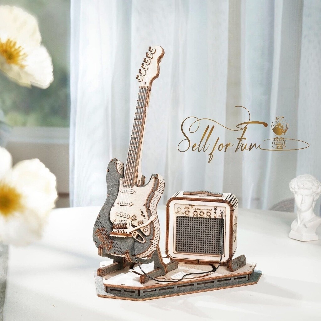Đồ Chơi Lắp Ráp Mô Hình Gỗ 3D ROBOTIME ROKR Nhạc Cụ Music Instrument TG604K TG605K