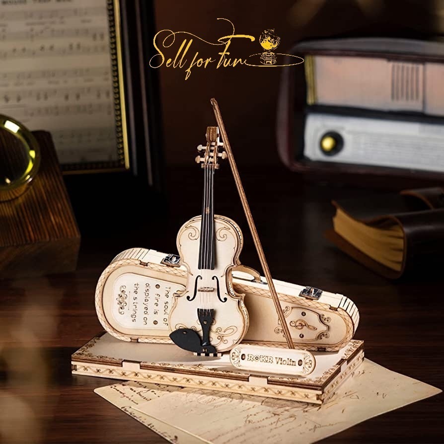 Đồ Chơi Lắp Ráp Mô Hình Gỗ 3D ROBOTIME ROKR Nhạc Cụ Music Instrument TG604K TG605K