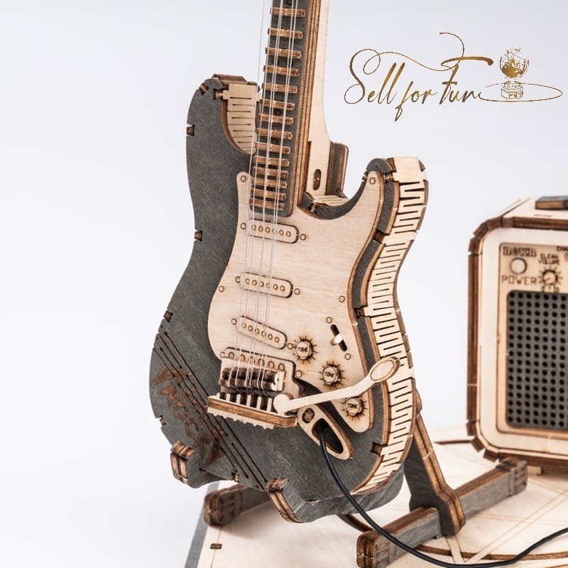 Đồ Chơi Lắp Ráp Mô Hình Gỗ 3D ROBOTIME ROKR Nhạc Cụ Music Instrument TG604K TG605K