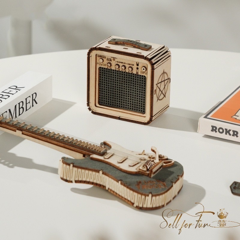 Đồ Chơi Lắp Ráp Mô Hình Gỗ 3D ROBOTIME ROKR Nhạc Cụ Music Instrument TG604K TG605K