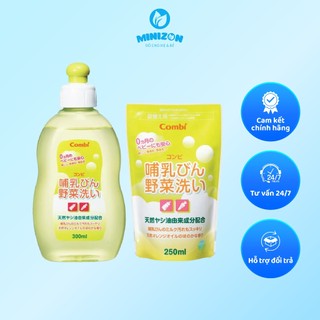 Dung dịch rửa bình sữa và rau củ quả từ dầu cọ Combi Nhật Bản