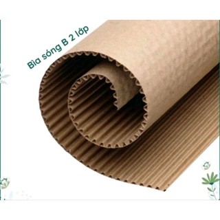 Bìa sóng 2 lớp trang trí lớp học mầm non, làm đồ tự tạo khổ 0,8x1m