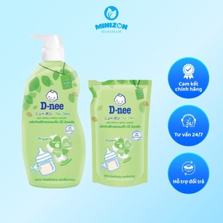 Nước Rửa Bình Sữa Dnee Organic Thái Lan 600ml Mẫu Mới