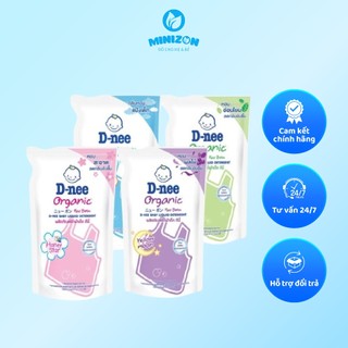 Nước giặt xả Dnee organic nội địa Thái túi 1400ml, 1100ml