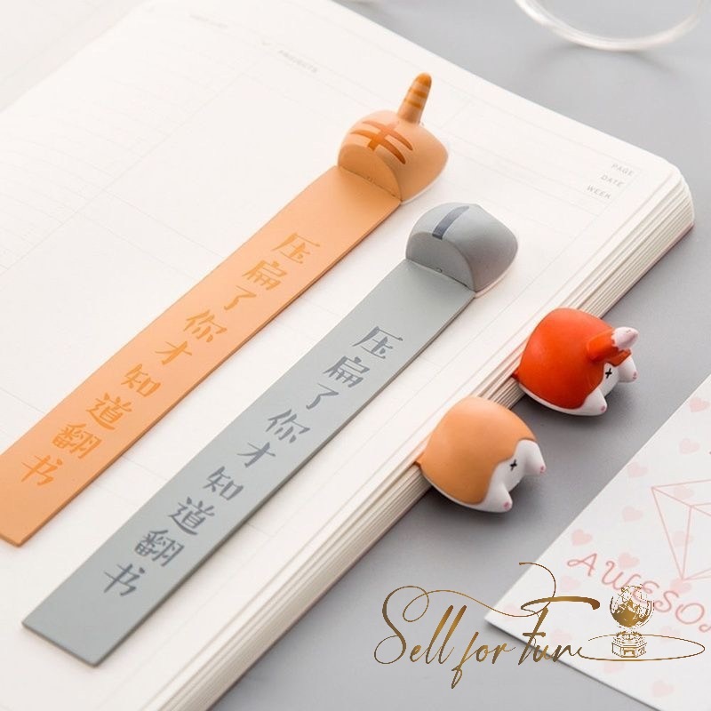 Đánh Dấu Trang Sách BookMark Hình Mông Cáo Mông Mèo Mông Hamster Mông Corgi