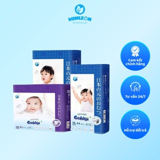 Bỉm dán/quần Goldgi Cao Cấp Nhật Mẫu Mới Premium Size Nb92/S84/M66/M60/L56/L48/XL46/XL44/XXL32