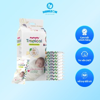 Khăn Mặt Viên Nén Mamamy Tropical 25 viên 24x20 cm