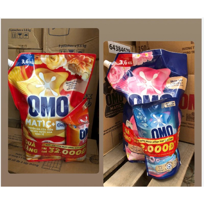 NƯỚC GIẶT OMO matic TÚI LỚN- 3,6kg