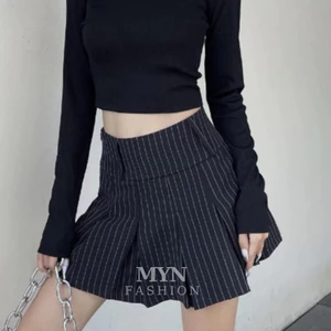 Chân váy xếp ly kẻ đen trắng váy dáng ngắn lưng cao tôn dáng phong cách trẻ trung chân váy tennis loại 1 [MY001]