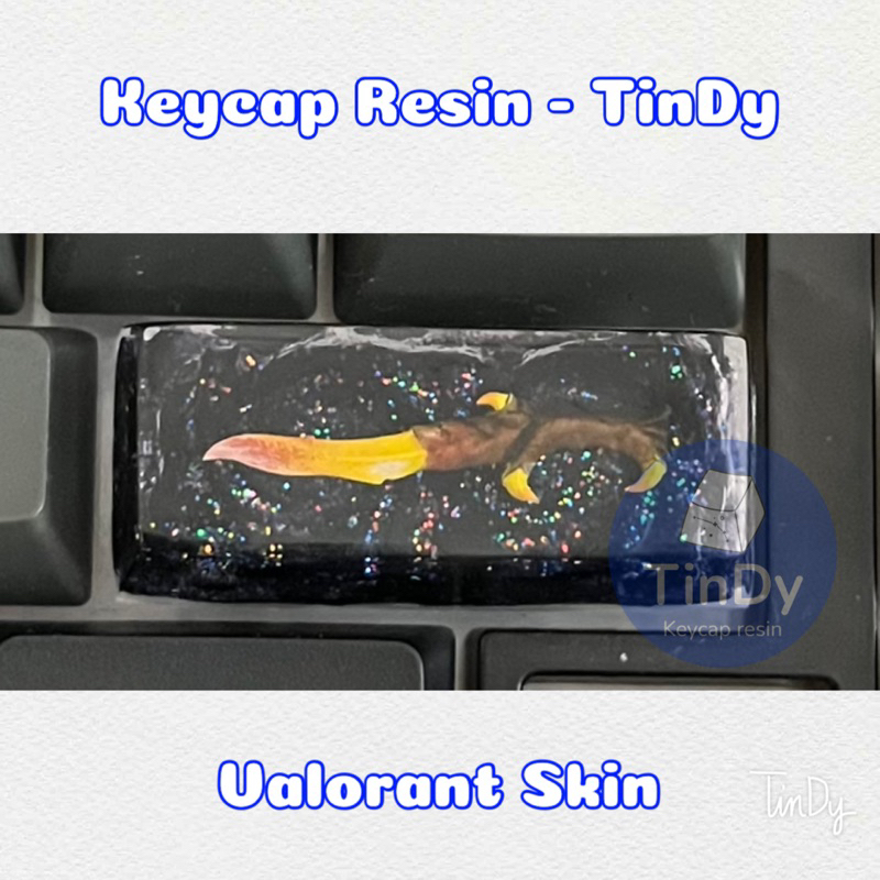 Keycap Valorant Skin 3D Elderflame Dagger, phím Enter|Keycap Resin ...